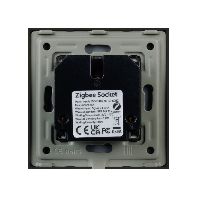 Розетка электрическая с Zigbee управлением Arlight SCT-OMALI-EUZB1-PL-BK (240V, 16A, Zigbee) 050216 Розетка электрическая с Zigbee управлением Arlight SCT-OMALI-EUZB1-PL-BK (240V, 16A, Zigbee) 050216