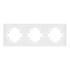 Рамка пластиковая на 3 поста Arlight FRM-TENDO-SFPL-3-WH 054653 Рамка пластиковая на 3 поста Arlight FRM-TENDO-SFPL-3-WH 054653