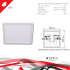 Встраиваемый светильник Reluce 70602-9.0-001OL LED20W WH 4000K Встраиваемый светильник Reluce 70602-9.0-001OL LED20W WH 4000K
