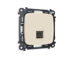 Комплект механизма компьютерной розетки RJ-45(8P8C) CAT6 со шторкой Ambrella Volt Omega MO332010