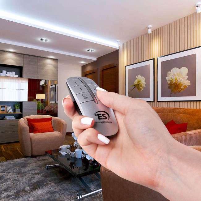 Пульт управления светом Elektrostandard Y10 Серебро (3 канала) 4690389133657 Пульт управления светом Elektrostandard Y10 Серебро (3 канала) 4690389133657