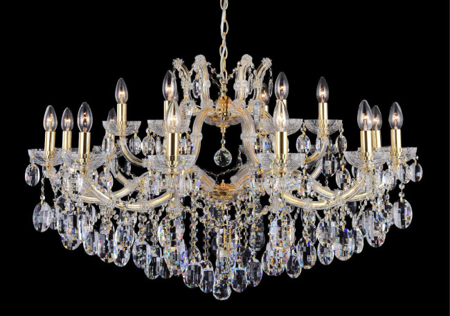 Подвесная люстра Crystal Lux Hollywood SP12+6 Gold Подвесная люстра Crystal Lux Hollywood SP12+6 Gold