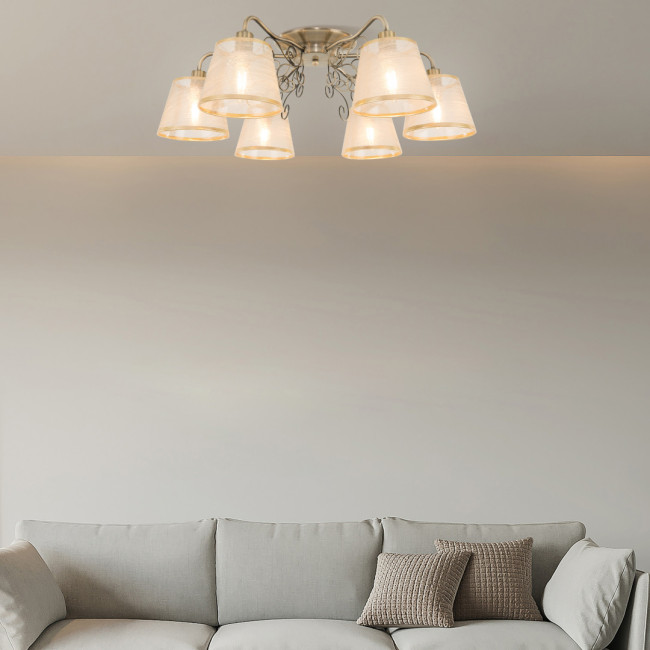 Потолочная люстра Arte Milano 341120/6 AB Потолочная люстра Arte Milano 341120/6 AB