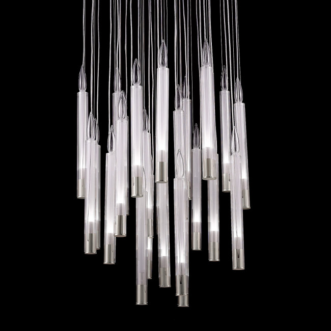 Подвесной светильник Delight Collection Candle P68094-25 chrome Подвесной светильник Delight Collection Candle P68094-25 chrome