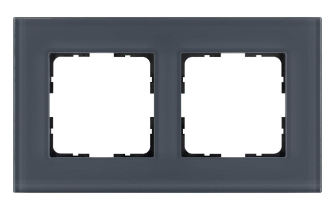 Рамка 2-постовая, стекло Маренго Jasmart G-Glass G1002GC Рамка 2-постовая, стекло Маренго Jasmart G-Glass G1002GC