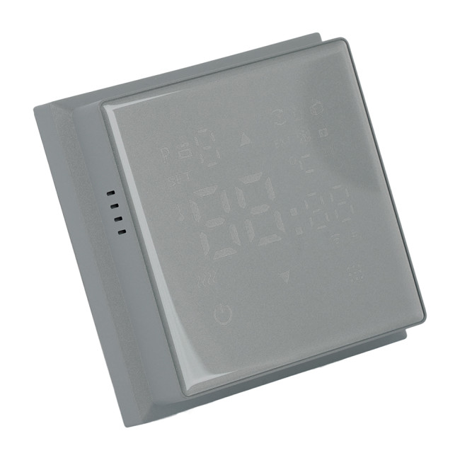 Терморегулятор Wi-Fi (механизм) Stekker Эмили RSW00-5119-10 платиново-серый soft touch 50378 Терморегулятор Wi-Fi (механизм) Stekker Эмили RSW00-5119-10 платиново-серый soft touch 50378