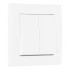 Выключатель двухклавишный Arte Milano SET06-1-30-2 white Выключатель двухклавишный Arte Milano SET06-1-30-2 white