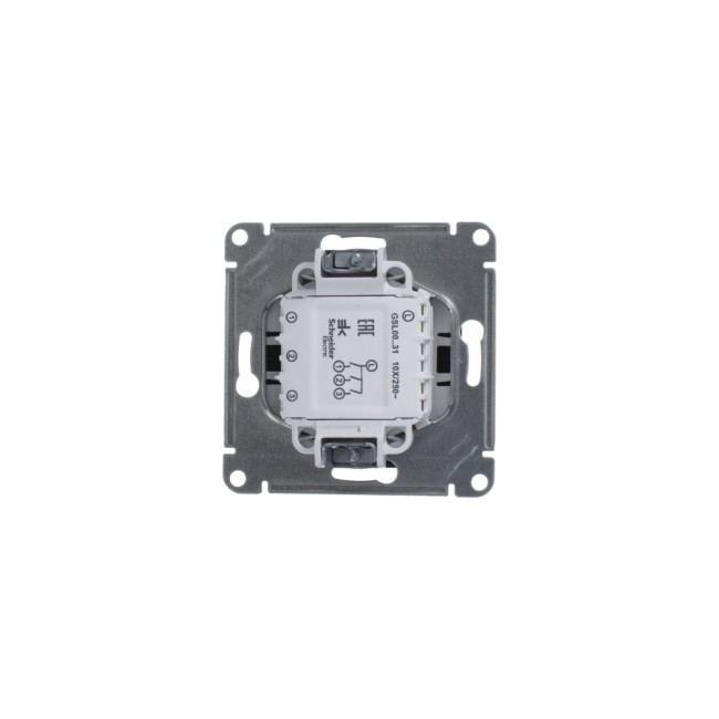 Выключатель 3-клавишный сх.3, 10AX Systeme Electric Glossa Антрацит GSL000731 Выключатель 3-клавишный сх.3, 10AX Systeme Electric Glossa Антрацит GSL000731