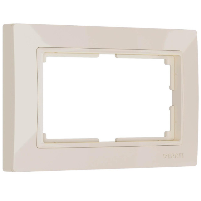 Рамка для двойной розетки Werkel Snabb basic слоновая кость W0082003 4690389161506 Рамка для двойной розетки Werkel Snabb basic слоновая кость W0082003 4690389161506