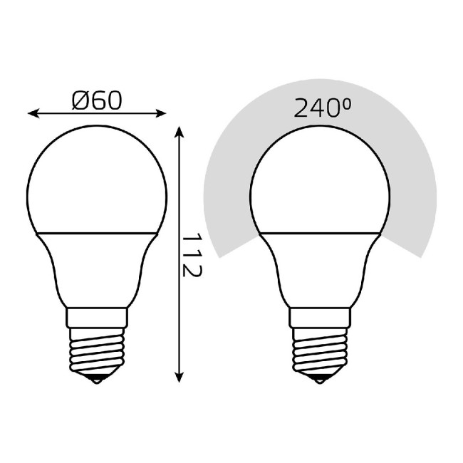 Лампа светодиодная сенсорная Gauss E27 10W 4100K матовая 102502210-M Лампа светодиодная сенсорная Gauss E27 10W 4100K матовая 102502210-M