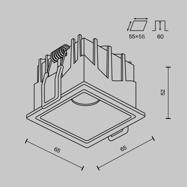Встраиваемый светильник Maytoni Alfa LED DL043-01-10W4K-SQ-W-1 Встраиваемый светильник Maytoni Alfa LED DL043-01-10W4K-SQ-W-1