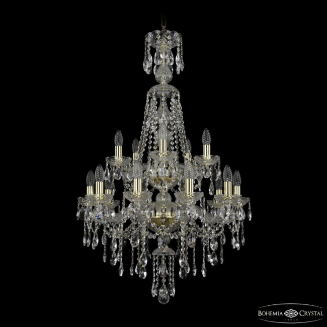 Подвесная люстра Bohemia Ivele Crystal 1415/10+5/220/XL-104/2d G