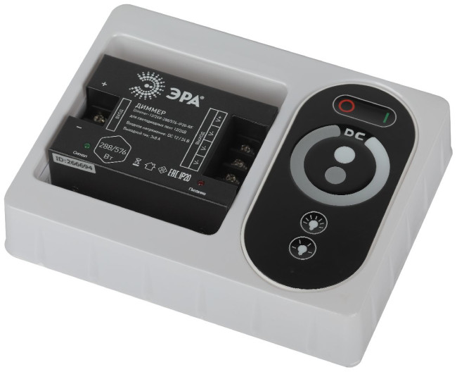 Диммер Эра Dimmer-12/24V-288/576-IP20-RF Б0061115 Диммер Эра Dimmer-12/24V-288/576-IP20-RF Б0061115