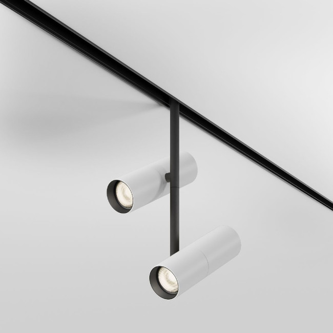 Трековый магнитный светильник Maytoni Elti Duo TR005-2-2X12W3K-BW Трековый магнитный светильник Maytoni Elti Duo TR005-2-2X12W3K-BW