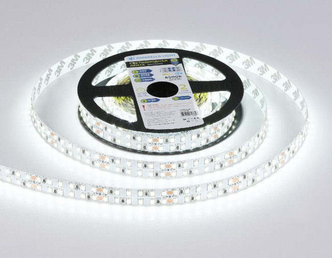 Светодиодная лента двухрядная Ambrella Light LED Strip 24В 2835 24Вт/м 6500K 5м IP20 GS3703 Светодиодная лента двухрядная Ambrella Light LED Strip 24В 2835 24Вт/м 6500K 5м IP20 GS3703
