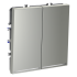 Выключатель двухклавишный с подсветкой Voltum S70 VLS020205 (сталь) Выключатель двухклавишный с подсветкой Voltum S70 VLS020205 (сталь)