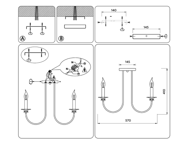 Потолочная люстра Ambrella Light Modern TR9621