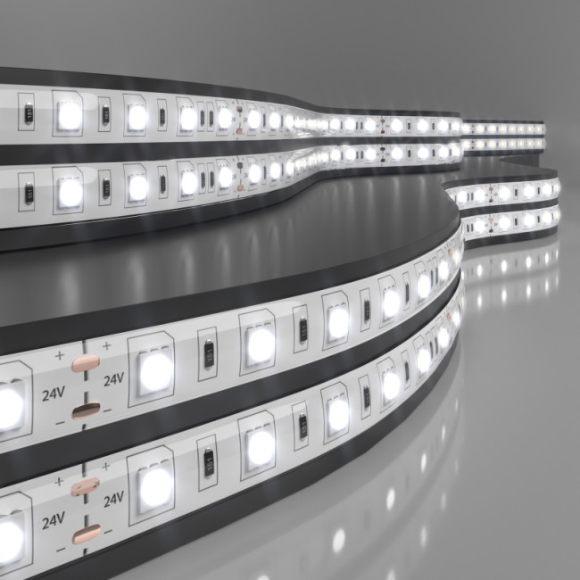 Светодиодная лента Elektrostandard 24V 14,4W 60Led 5050 IP65 дневной белый, 5м 4690389167744 Светодиодная лента Elektrostandard 24V 14,4W 60Led 5050 IP65 дневной белый, 5м 4690389167744