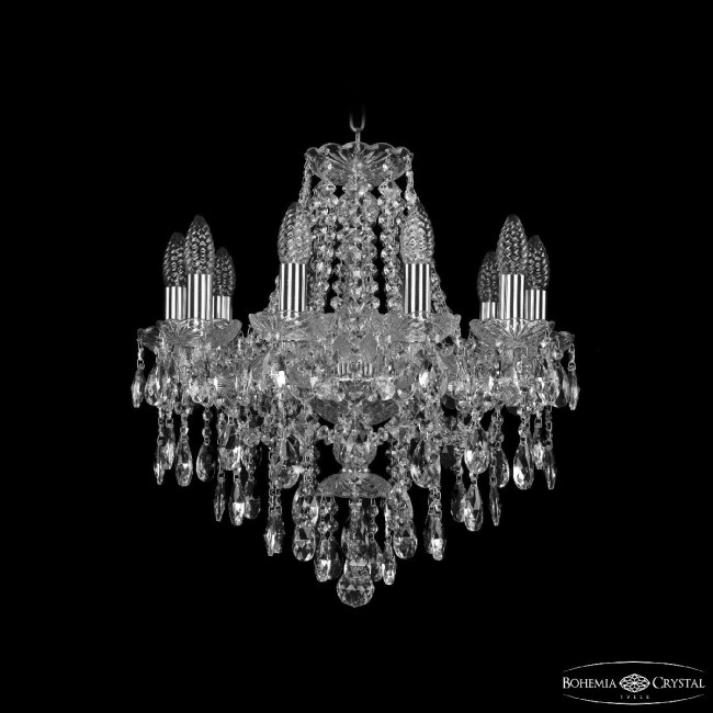 Подвесная люстра Bohemia Ivele Crystal 1415/10/165 Ni Подвесная люстра Bohemia Ivele Crystal 1415/10/165 Ni