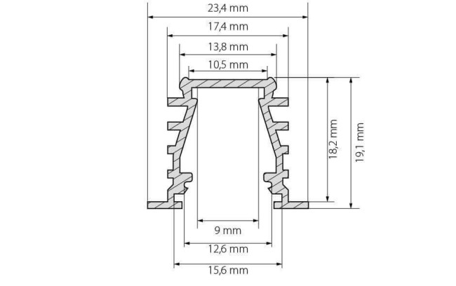 Профиль Arlight TOP-DEEP-F-2000 ANOD (K13,P15) 016971 Профиль Arlight TOP-DEEP-F-2000 ANOD (K13,P15) 016971