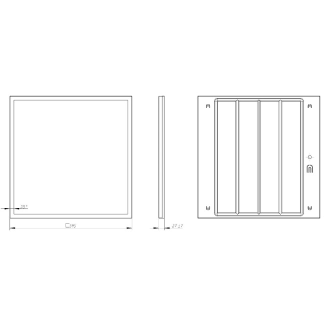 Светодиодная панель Эра SPO-1-50-6K-M Б0053391