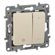 Диммер кнопочный Legrand Etika без нейтрали 400W слоновая кость 672318