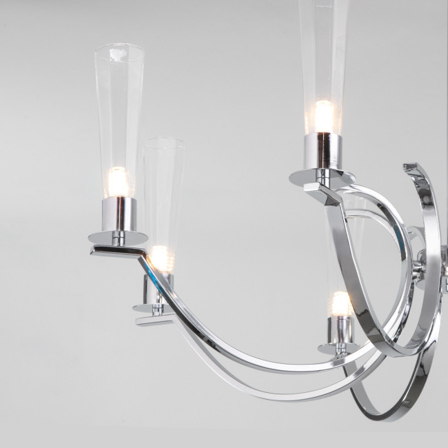 Люстра на штанге Eurosvet Rosher 60141/8 хром a060336