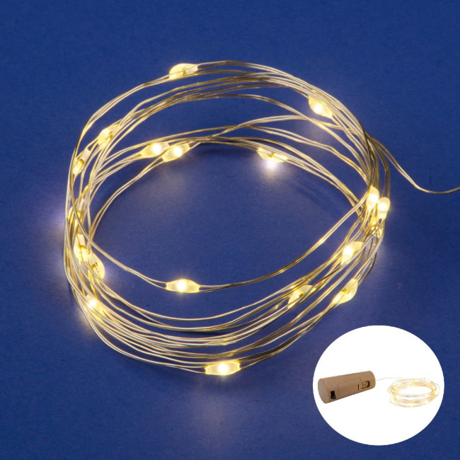 Гирлянда Uniel ULD-S0200-020/SСR/3LR WARM WHITE IP20 WINESTOPPER UL-00010903