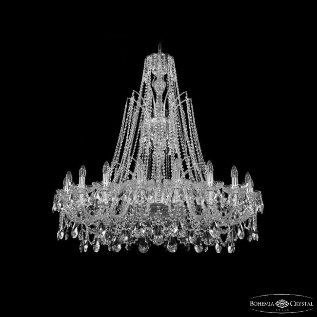 Подвесная люстра Bohemia Ivele Crystal 1411/20/400/XL-120 Ni Подвесная люстра Bohemia Ivele Crystal 1411/20/400/XL-120 Ni