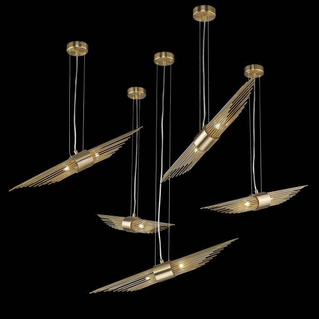 Подвесной светильник Delight Collection 68069 P68069-2 nickel Подвесной светильник Delight Collection 68069 P68069-2 nickel