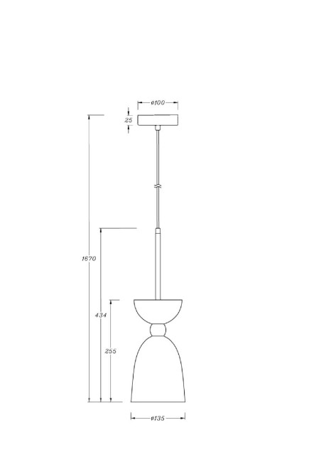 Подвесной светильник Maytoni Cloches MOD113PL-01W