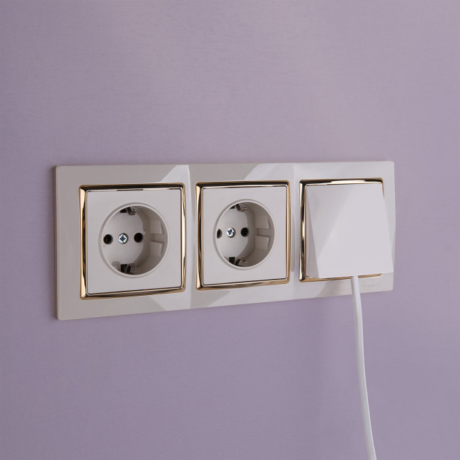 Розетка с заземлением Werkel слоновая кость W1171003 4690389155741 Розетка с заземлением Werkel слоновая кость W1171003 4690389155741