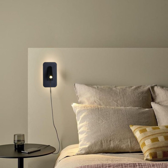 Спот Reluce 86204-9.2-001KT LED12W+USB BK Спот Reluce 86204-9.2-001KT LED12W+USB BK