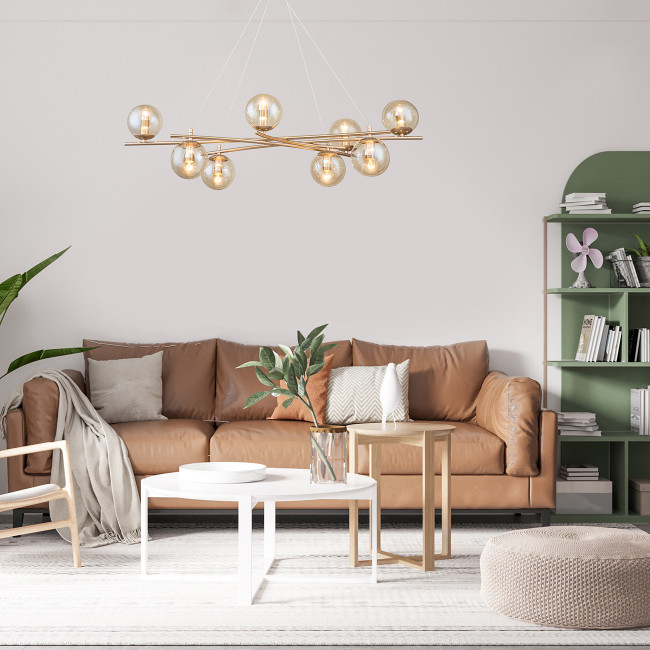 Подвесная люстра Escada Balance 1119/8S Gold Подвесная люстра Escada Balance 1119/8S Gold