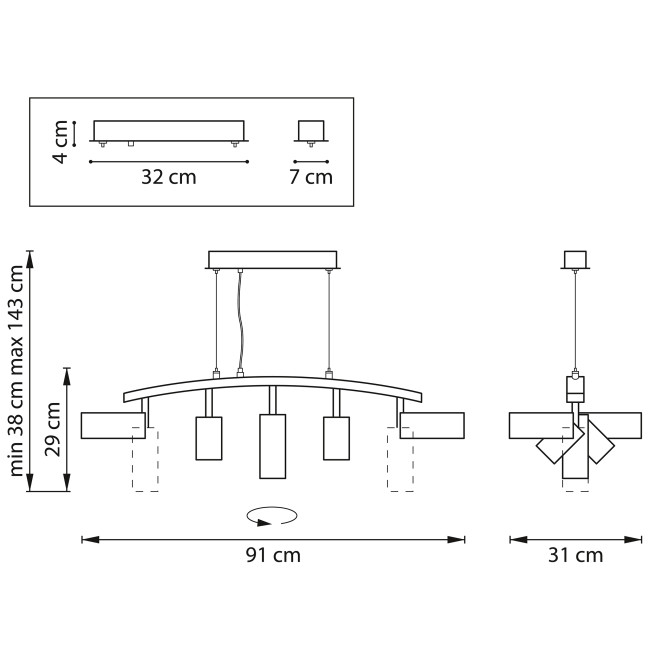 Подвесной светильник Lightstar Rullo LR735362863 (571735+214436-2+214486-3) Подвесной светильник Lightstar Rullo LR735362863 (571735+214436-2+214486-3)