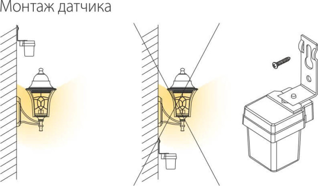 Датчик освещенности SNS-L-06 1200W IP44 Белый 4690389032011 Датчик освещенности SNS-L-06 1200W IP44 Белый 4690389032011