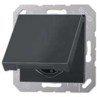 Розетка 2K+З с крышкой Jung EP1420KLAN