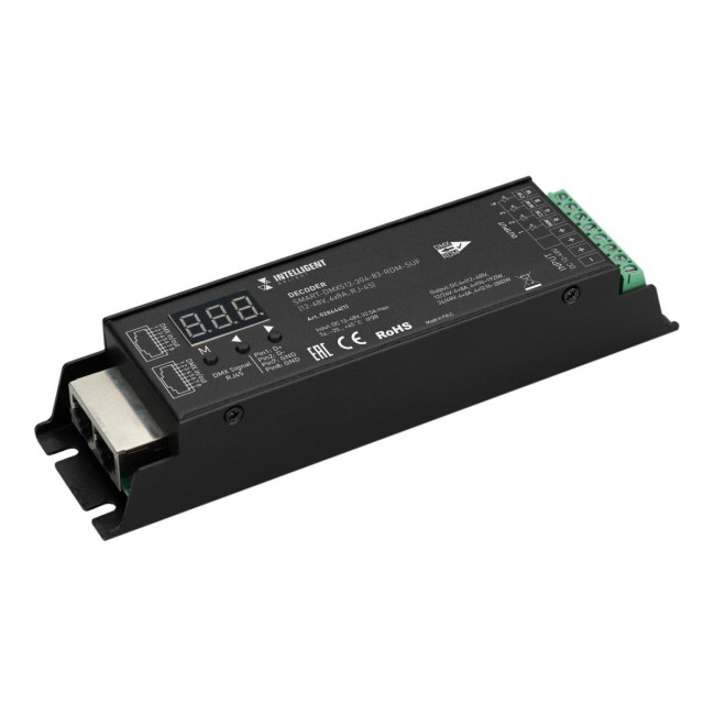 Декодер Arlight SMART-DMX512-304-83-RDM-SUF Black (12-48V, 4x8A, RJ-45) 028444(1) Декодер Arlight SMART-DMX512-304-83-RDM-SUF Black (12-48V, 4x8A, RJ-45) 028444(1)