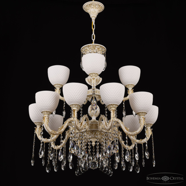 Подвесная люстра Bohemia Ivele Crystal AL79101/10+5/250/2D A WMG P1 U Wave Подвесная люстра Bohemia Ivele Crystal AL79101/10+5/250/2D A WMG P1 U Wave