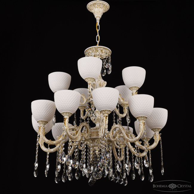 Подвесная люстра Bohemia Ivele Crystal AL79101/10+5/250/2D A WMG P1 U Wave Подвесная люстра Bohemia Ivele Crystal AL79101/10+5/250/2D A WMG P1 U Wave