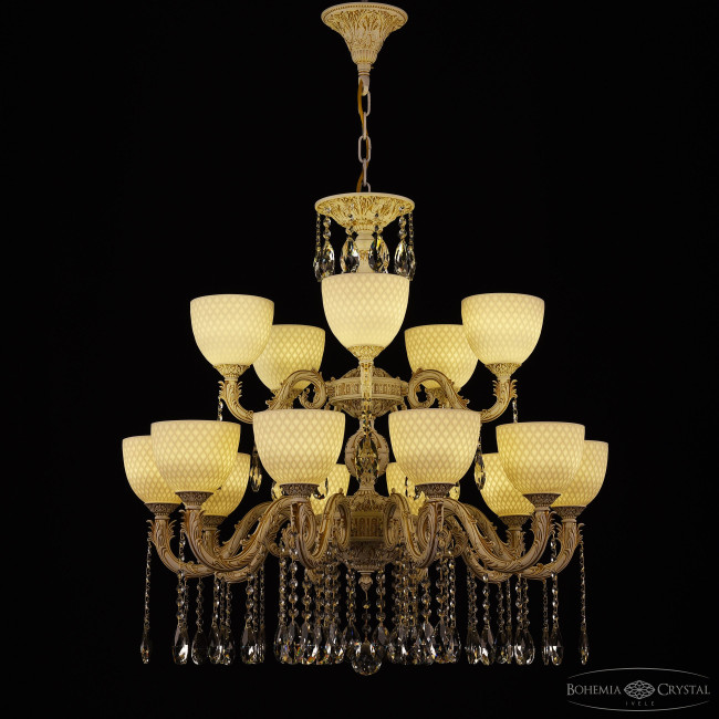 Подвесная люстра Bohemia Ivele Crystal AL79101/10+5/250/2D A WMG P1 U Wave Подвесная люстра Bohemia Ivele Crystal AL79101/10+5/250/2D A WMG P1 U Wave