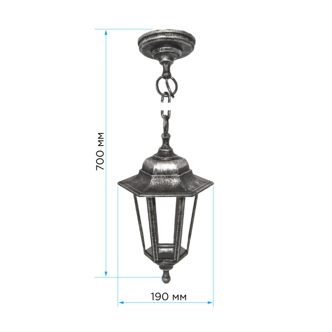 Уличный подвесной светильник Apeyron Адель 11-98СЕР Уличный подвесной светильник Apeyron Адель 11-98СЕР