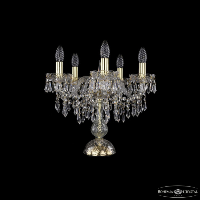 Настольная лампа Bohemia Ivele Crystal 1403L/5/141-39 G Настольная лампа Bohemia Ivele Crystal 1403L/5/141-39 G