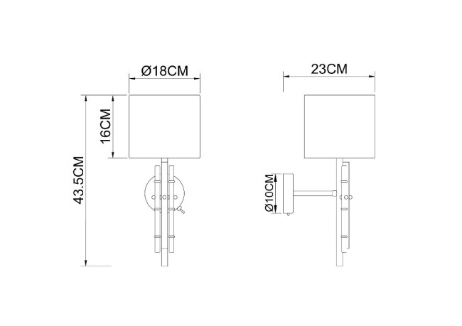 Бра Arte Lamp Taygeta A4097AP-1CC