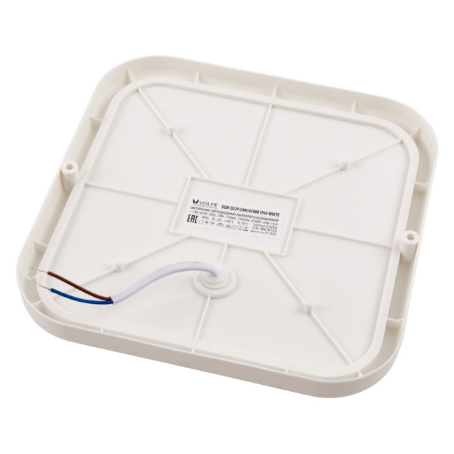 Накладной светильник влагозащищенный Volpe ULW-Q229 24W/6500K IP65 WHITE UL-00013193 Накладной светильник влагозащищенный Volpe ULW-Q229 24W/6500K IP65 WHITE UL-00013193