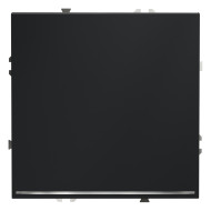 Проходной переключатель одноклавишный с подсветкой Voltum S70 VLS010407 (графит)