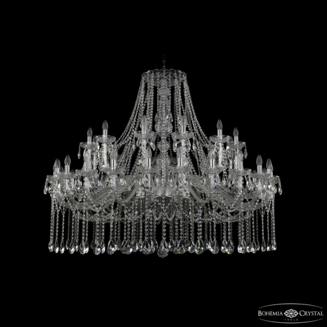 Подвесная люстра Bohemia Ivele Crystal 1413/24+12/530 Ni