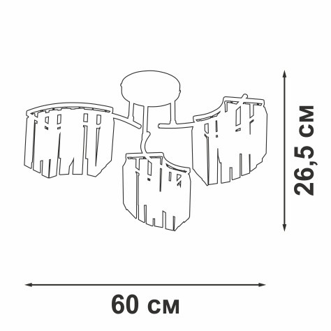 Потолочная люстра Vitaluce V5884-0/3PL