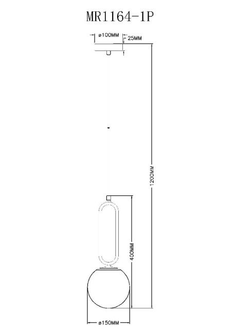 Подвесной светильник Myfar Pierre MR1164-1P Подвесной светильник Myfar Pierre MR1164-1P