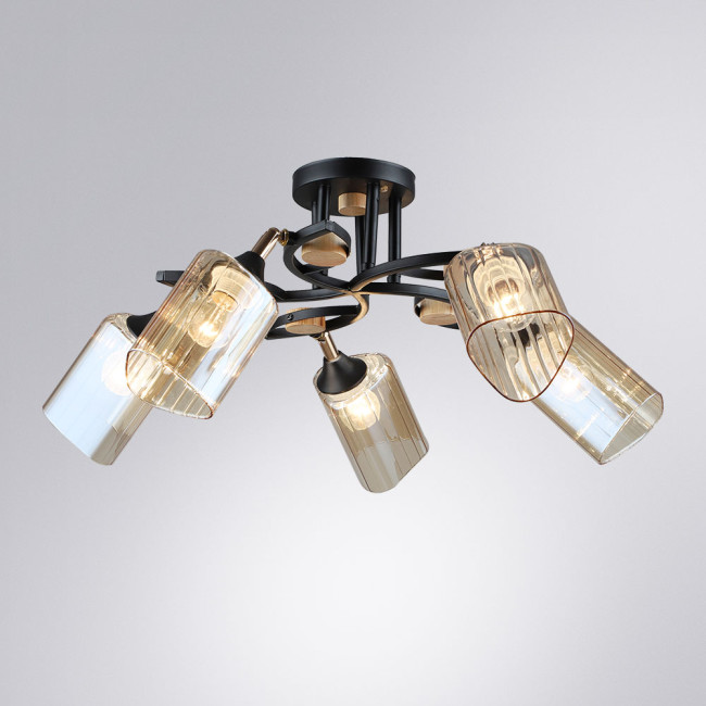 Потолочная люстра Arte Lamp Glamore A5076PL-5BK Потолочная люстра Arte Lamp Glamore A5076PL-5BK